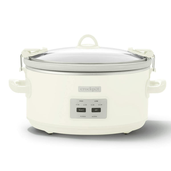 Crock-Pot® 7 Qt. Cook & Carry Programmable Slow Cooker with Carry Bag, Oat Milk Cream — Product Information | Crockold 1A52