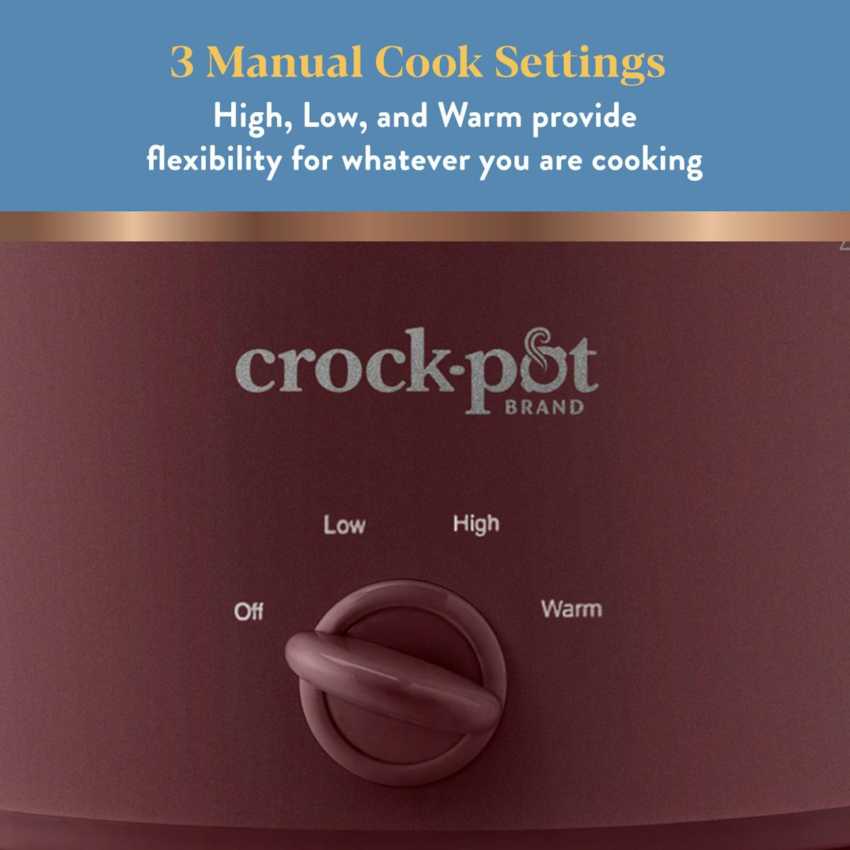 Crock-Pot® Design Series 4.5 Qt. Manual Slow Cooker, Lambrusco
