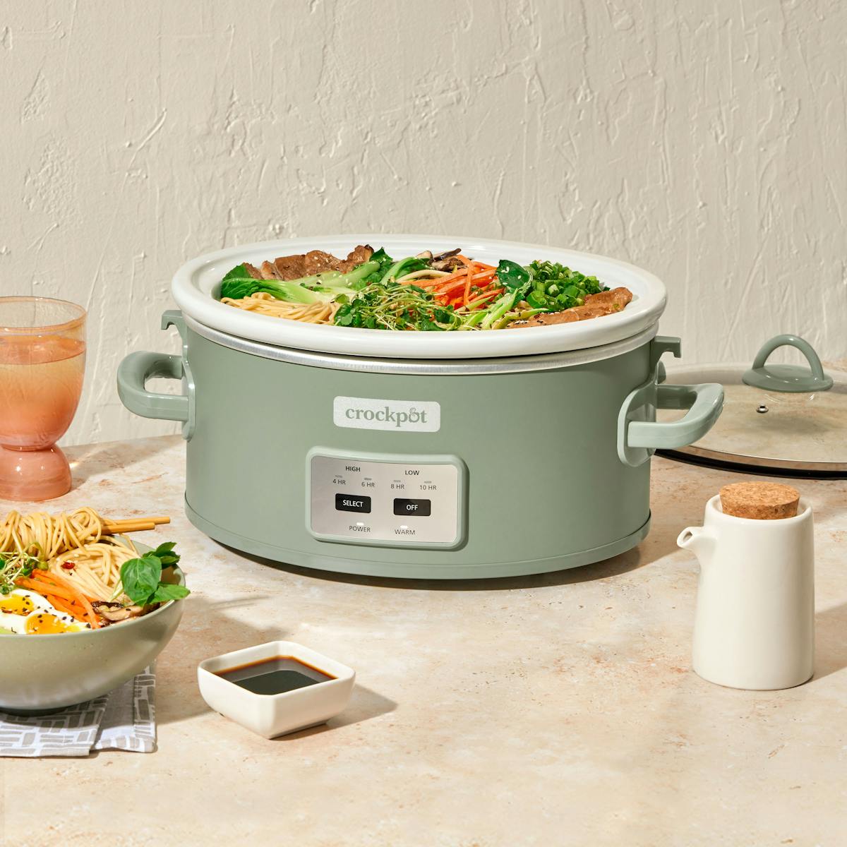 Crock-Pot® Manual 7-Quart Slow Cooker, Stainless Steel