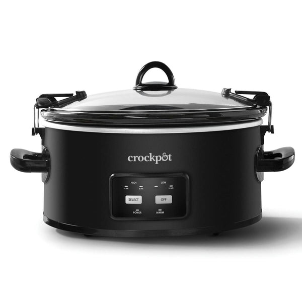 Crock-Pot® One-Touch Control 6-Quart Cook & Carry Slow Cooker, Matte Black — Product Information | Crockold 7752